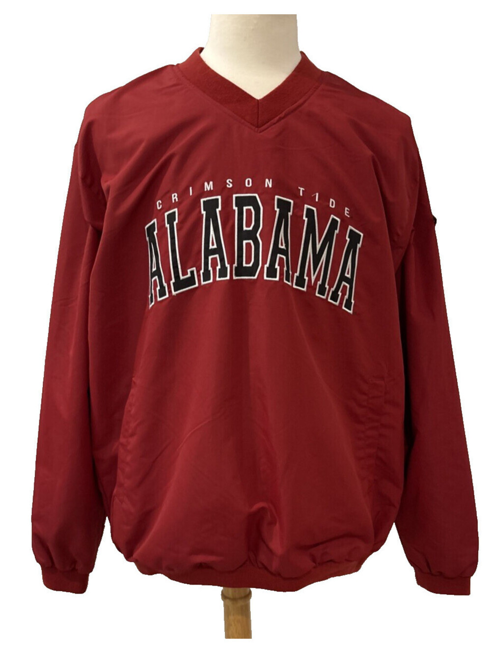 Franchise Club Alabama Crimson Tide Windbreaker Jacket Mens L V-Neck Pullover